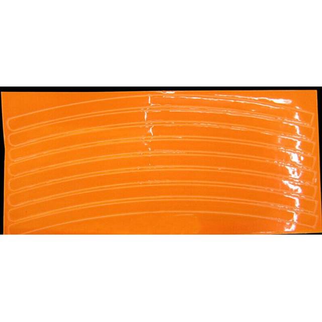 (a-Orange) 2021 Hot Bike Reflector Bicycle Cycling DIY Reflective Tape Wheel Spokes Lights for Riding Safety at Night