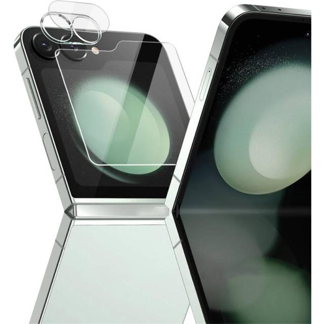 Imak Samsung Galaxy Z Flip 6 Ytterskärmskydd & linsskydd i härdat glas Genomskinlig