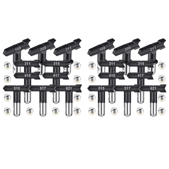 20x Spray Tips Reversible Spray Tip Airless Spray Nozzles for Airless Paint Spray Sprayer 109, 213, 311, 315, 413