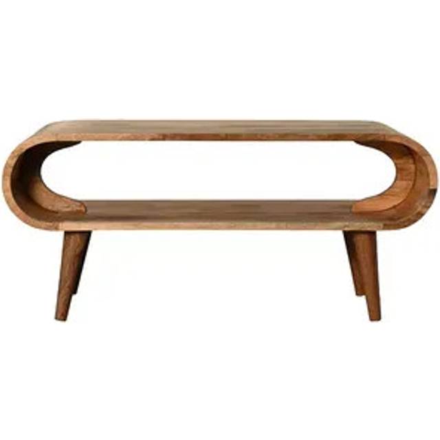 Wooden Living Room Furniture - Amaya Nordic Style Oak-ish Coffee Table