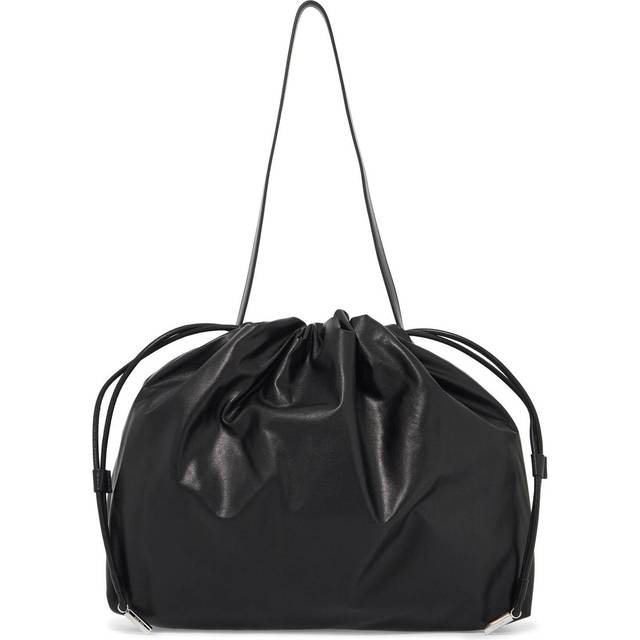 The Row Black Angy Shoulder Bag - BLPL BLACK PLD - UNI
