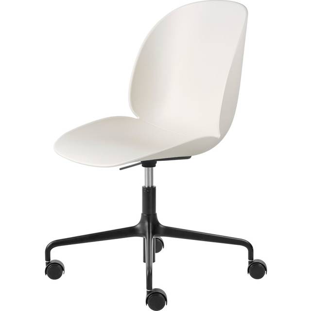 GUBI Beetle Meeting Chair office chair Alabaster white-black