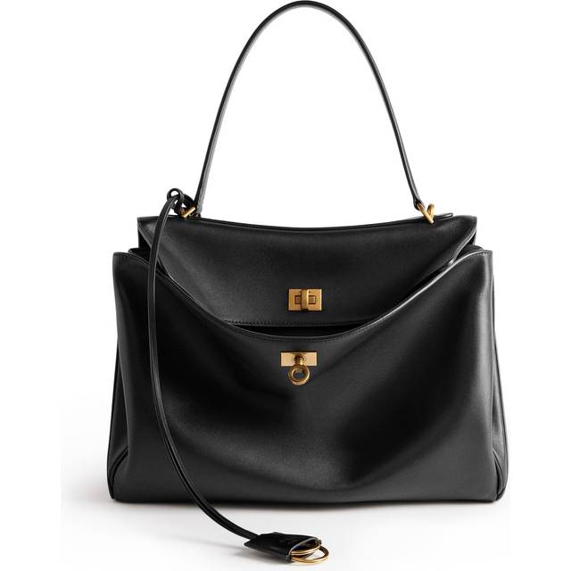 Balenciaga - Rodeo Medium Leather Shoulder Bag - Black - One size