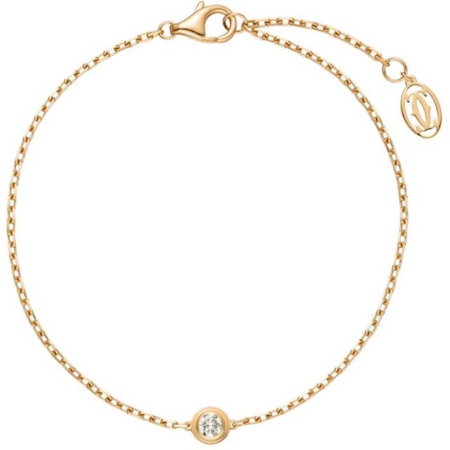 Medium Yellow Gold and Diamond Cartier d'Amour Bracelet - 17