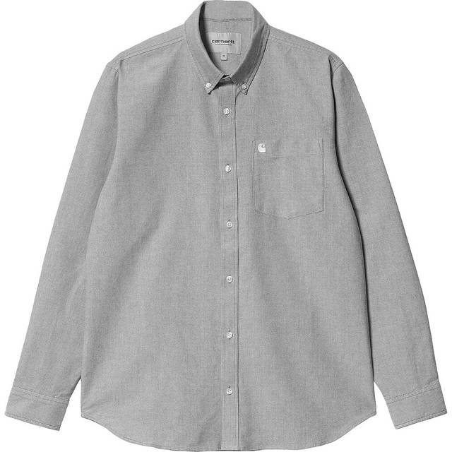 Carhartt WIP - C Logo Black/White - Shirt - grey - L - 100% Cotton,Cotton,gid://shopify/Metaobject/67408396525