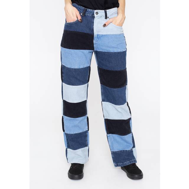 The Ragged Priest - Mixed Cord & Denim Dad Multi - Jeans - blue - W28 - 100% Cotton,Denim