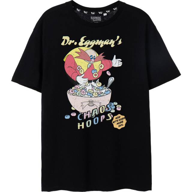 (Medium) Sonic the Hedgehog Short Sleeved T-Shirt (Mens Black)