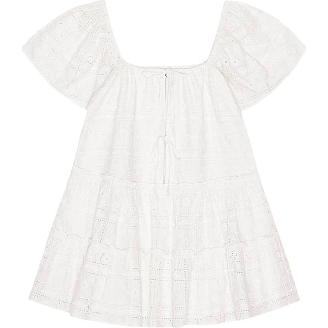 GANNI Embroidered Mini Dress
