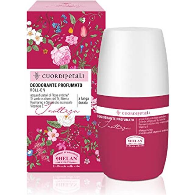 Cuor di Petali - Deodorant Womens Roll on with Vitamin E & Essential Oils, Alcohol Free, Gentle on Skin - Long Lasting Roll on Deodorant Womens with