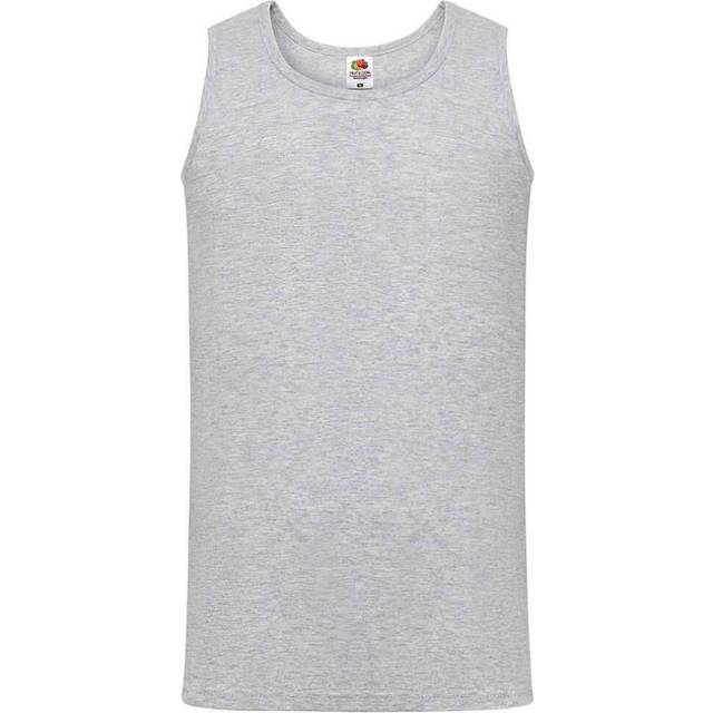 (XL, Heather Grey) Fruit of the Loom Mens Athletic Vest Top