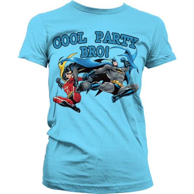 Batman Cool Party Bro Girly T-shirt Damen Black