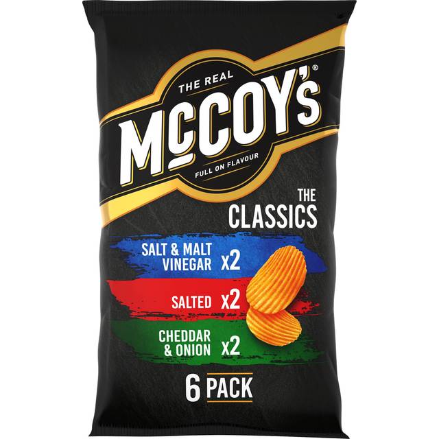 Mccoy&#39;s Classic Variety Crisps 6X25G