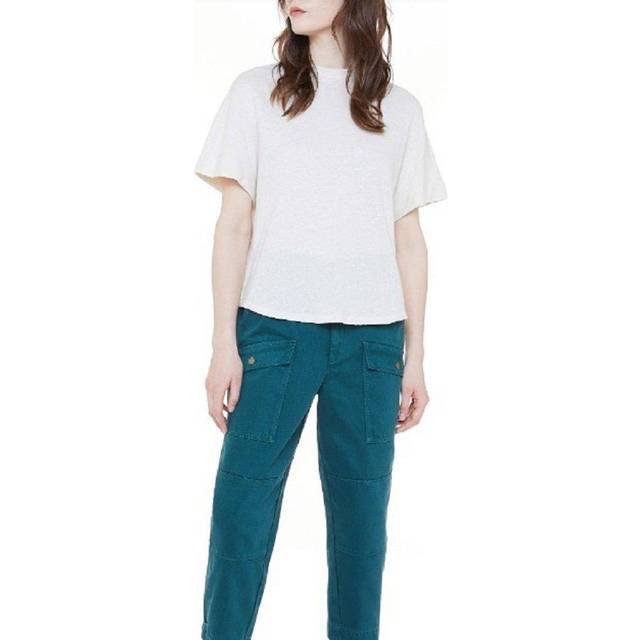 Ted Baker Womens Kcarina Jersey Tee, Ivory - Size 14 UK