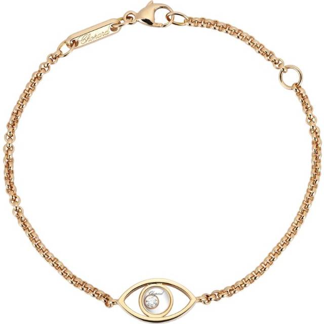 Chopard Rose Gold and Diamond Happy Diamonds Good Luck Charms Bracelet - One size