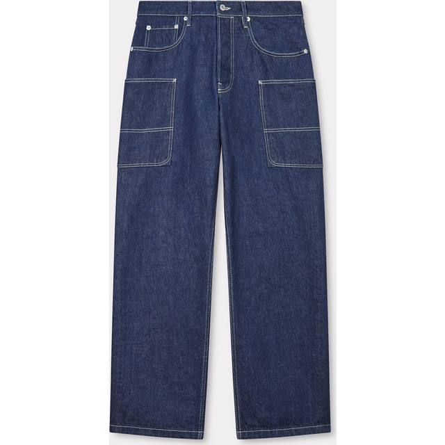 Kenzo Blue Kenzo Paris Cargo Monkey Jeans - RINSE BLUE DENIM - WAIST US 28