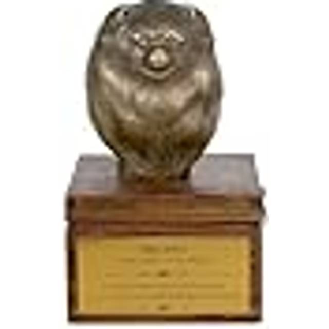 Pomeranian dog, Pom Dog, Dwarf Spitz - urn for dog ashes with a statuette, small urn for a dog, personalized urn with a bust of a dog by Art-Dog brand brun