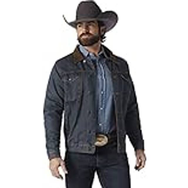 Wrangler Men's Style Cowboy Cut Western Lined Jacket  Denim/Blanket  Medium