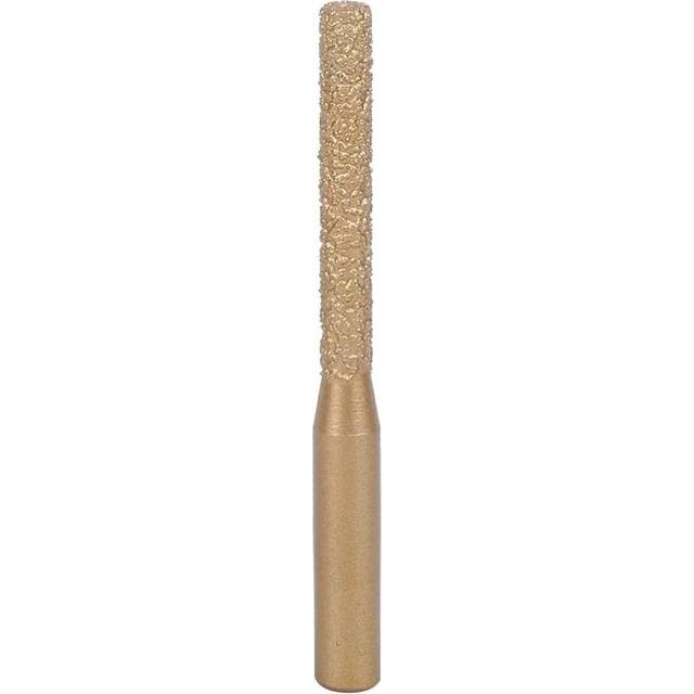 Diamond Router Bits Golden Brazed Straight Shank for Quartz Stone Marble Seam Knife for Edge Cutting of Stone Marble and Granite(6.35 * 5 * 65mm)