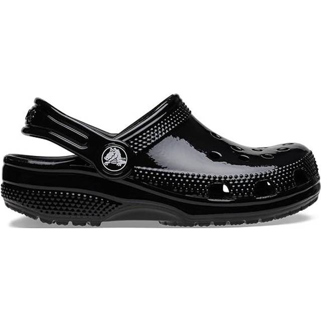 Crocs Black Classic High Shine Clog Toddler Sandals