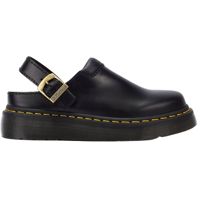 Dr. Martens Black Laketen Mules - Black Atlas - US 6