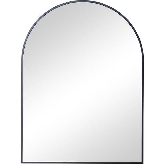 Black Arched Wall Mirror 80cm x 60cm Material: Mirrors