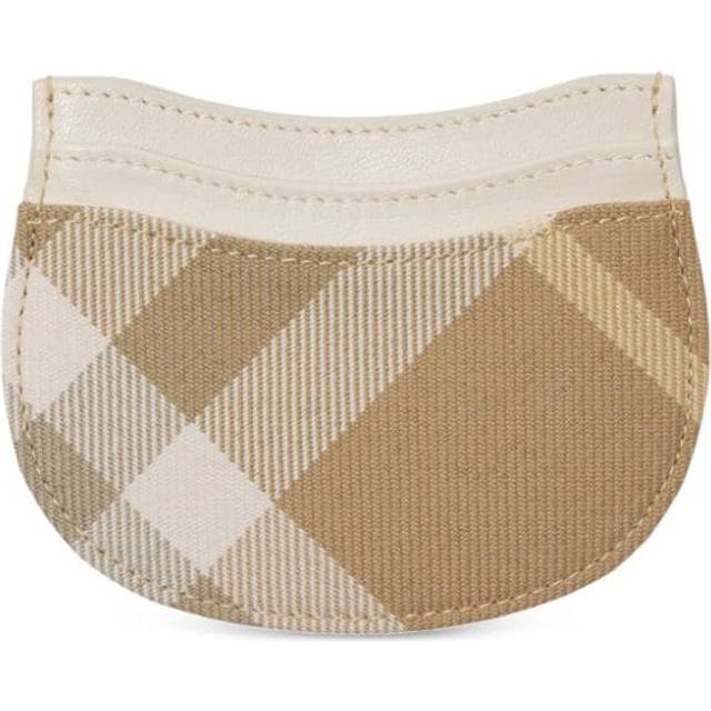 Checked Leather and Fabric ROCKING HORSE Card Holder size Unica (Unica)