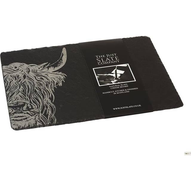 Highland Cow Rectangular Slate Cheeseboard Gift Boxed
