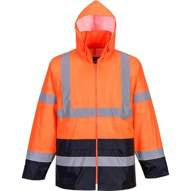 Portwest Hi-Vis Classic Contrast Rain Jacket - Yellow/Black - 3XL