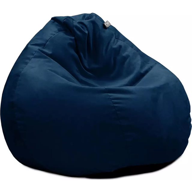 rucomfy Beanbags rucomfy Slouchbag Beanbag - Velvet Peacock Blue, Blue