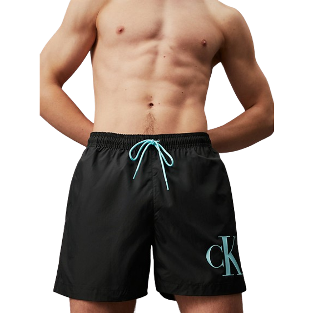 Calvin Klein Swim Monogram Swim Short - Black - Size S