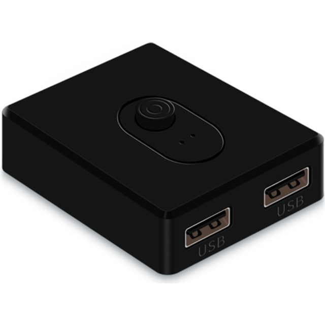 USB 2.0 KVM Switch 1X2/2X1 Switch Switcher USB Splitter Shared Controller for Laptop Computer Printer Keyboard Mouse, B