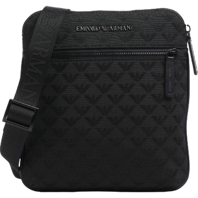 Jacquard Aquila Crossbody Bag with Metal Logo