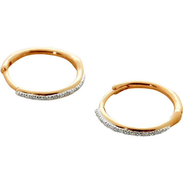 Monica Vinader Riva Wave Diamond Hoop Earrings