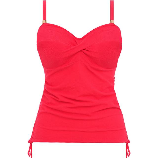 Fantasie Womens Almeria Twist Front Tankini Top - Pink Polyamide - Size 32DD