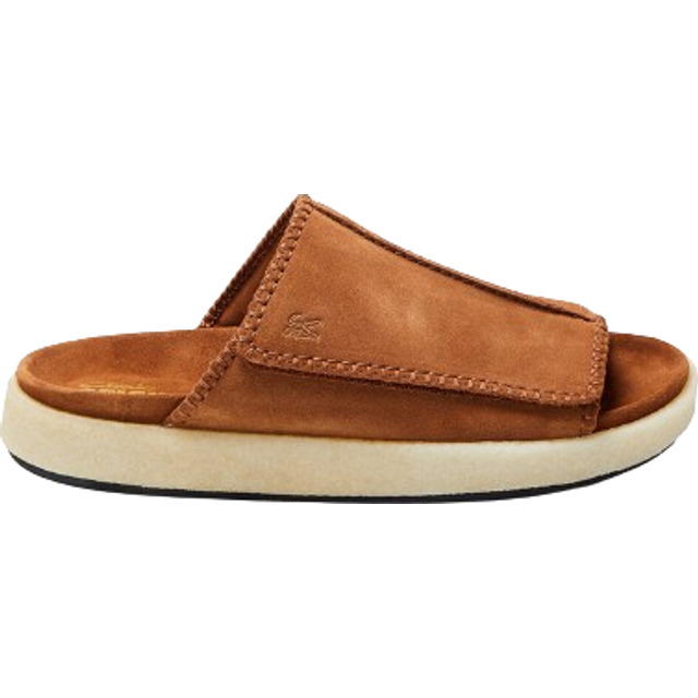 Clarks Overleigh Slide Cola Suede - Brown / UK 9