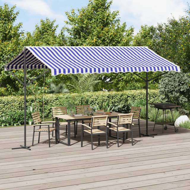 (4 x 3 m) vidaXL Free Standing Awning Canopy Garden Canopy Sunshade Outdoor Shelter