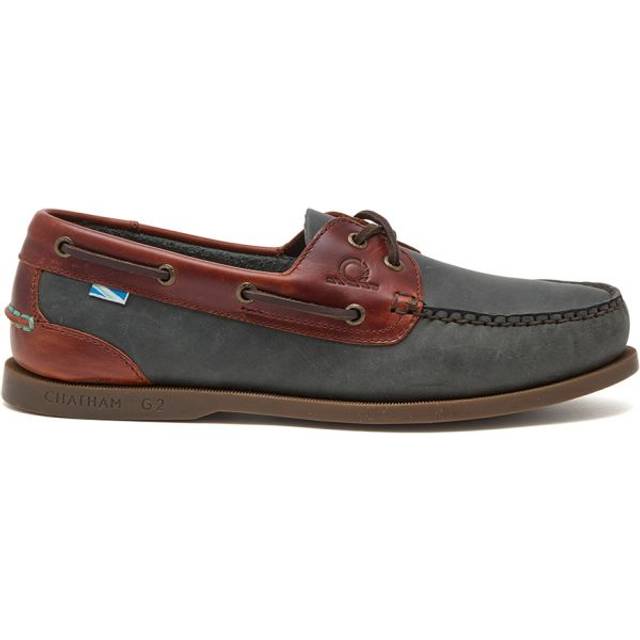 Chatham Bermuda Lady II G2 Womens Boat Shoes Colour: Navy Leather Std, Size: 4.5
