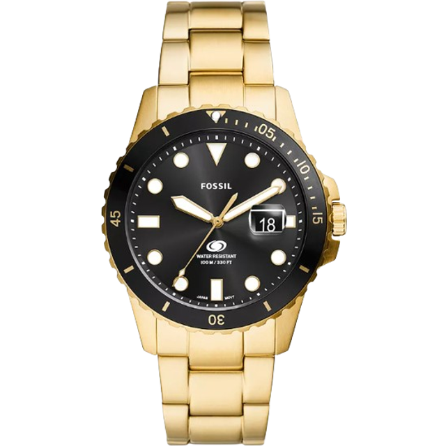 Fossil Blue Dive Gold Plated Watch FS6035
