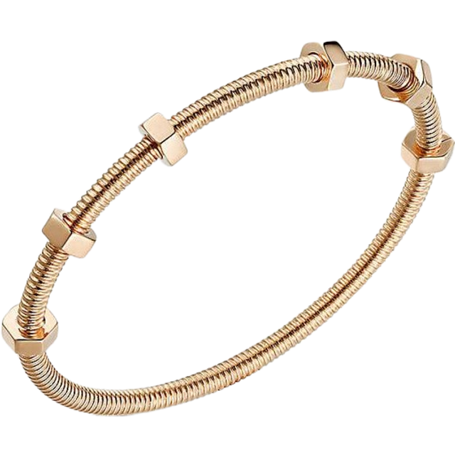 Cartier Womens Pink Gold &#201;crou De 18ct Rose-gold Bracelet 16cm - PINK GOLD
