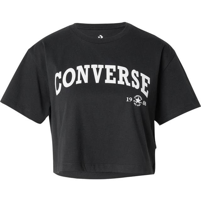 Retro Chuck Cropped T-Shirt in Cotton - Black - XL