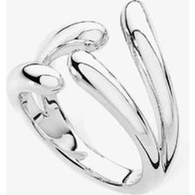 Lucy Quartermaine Silver Open Horseshoe Petal Fashion Ring MR6 G