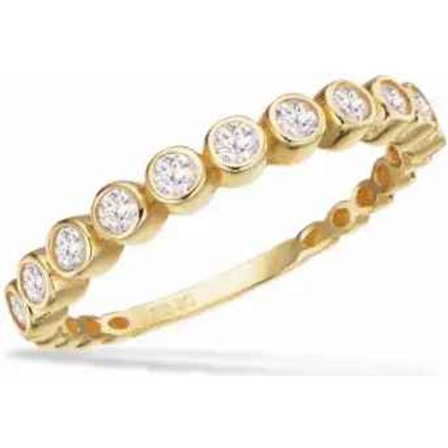Scrouples ring med cubic zirkonia i 8 kt guld