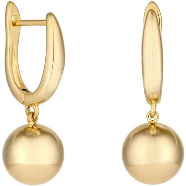 Jon Richard Gold Plated Polished Orb Earrings, Gold, Women