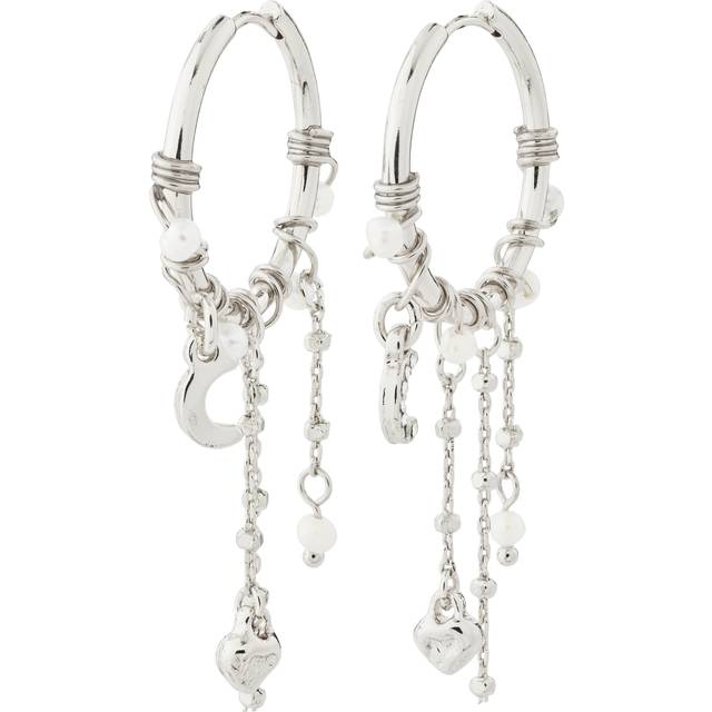 Pilgrim Arlet Örhängen Rostfritt Stål 632436013 - Dam - Pearl - Silver (45)