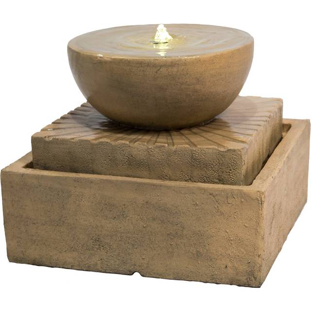 2 Tier Zen Waterfall Feature - Brown