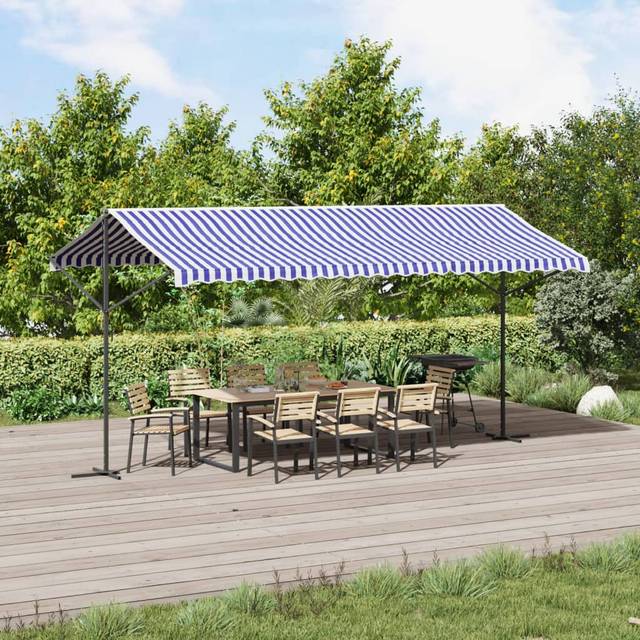 (5 x 3 m) vidaXL Free Standing Awning Canopy Garden Canopy Sunshade Outdoor Shelter