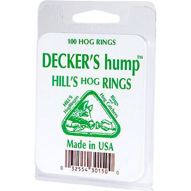 Decker 3 Hog Hill's Hump Rings  100 Count