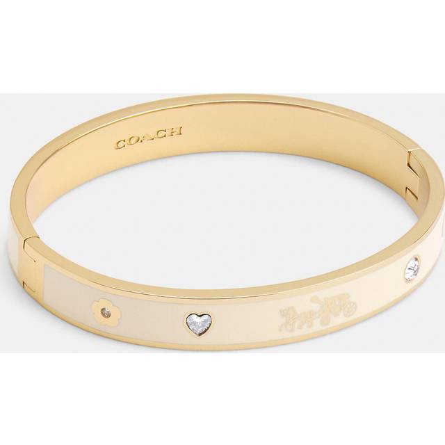 Horse And Carriage Enamel Hinged Bangle