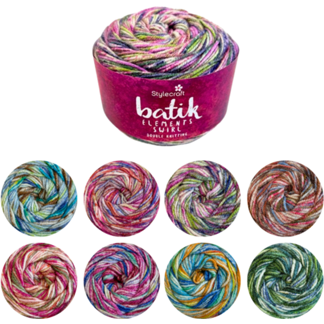 Stylecraft Batik Elements Swirl DK - Rain (6172)