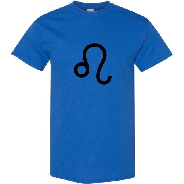 (Royal, L) Leo Lion Zodiac Horoscope Astrological Symbol Sign Men T Shirt Tee Top